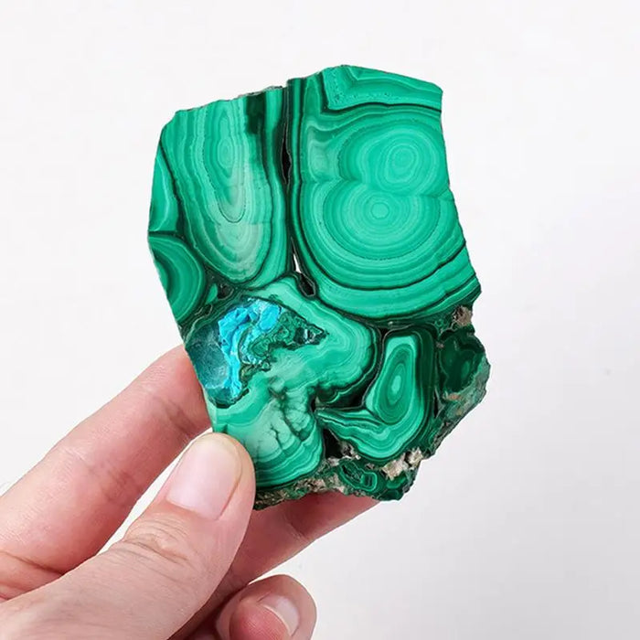 Natural Green Malachite Raw Specimen Mineral Collection Precious Crystal Malachite Stones Slices for Home Garden decor ornaments