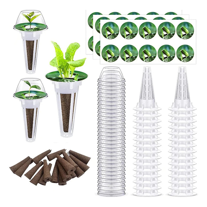 96pcs/set Planting Basket Grow Sponges Planting Sponge Blocks For Aerogarden Plant-Hydroponics Soilless Growing System