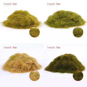 30g Miniature Scene Model Materia Turf Flock Lawn Nylon Grass Powder STATIC GRASS 3MM/ 5MM 8/MM Modeling Hobby Craft Accessory