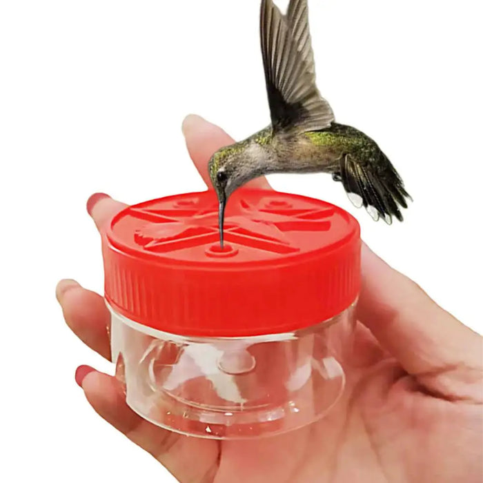 Nectar Feeding Station Cup Household Hummingbird Drinker Handheld Outdoor Bird Food Container Garden Accessories Hand Feeder