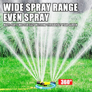 360 Degree Automatic Rotating Garden Lawn Sprinkler Yard Garden Large Area Coverage Water Sprinkler Irrigation Water Sprayer