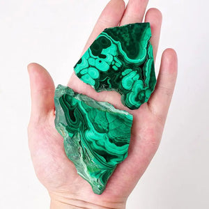 Natural Green Malachite Raw Specimen Mineral Collection Precious Crystal Malachite Stones Slices for Home Garden decor ornaments