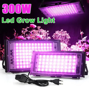 Full Spectrum LED Grow Light AC220V Phyto Lamp with On/Off Switch For Greenhouse Hydroponic Plants Flower Seed Growth Lighting