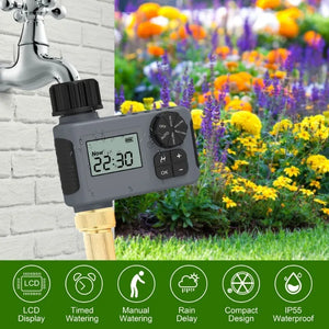 Automatic Water Timer Intelligent Irrigation Watering System Sprinkler Timer Garden Irrigation Equipment LCD Display