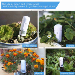 Tuya Zigbee Soil Moisture Meter Temperature Humidity Detector Smart Plant Monitor IP67 Waterproof Garden Assistant Smart Life