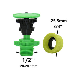 Adjustable Spiked Rocker Impact Sprinkler Garden Agriculture Watering Nozzle Lawn Irrigation Watering 360 Degrees Rotary Jet