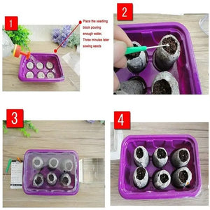 30/50pcs Nursery Nutrition Block 30mm Jiffy Peat Pellets Seedling Soil Block Maker Starting Plugs Seeds Starter Garden Supplies