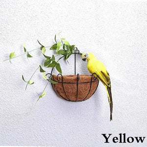 25/35cm Handmade Simulation Parrot Creative Feather Lawn Figurine Ornament Animal Bird Garden Bird Prop Decoration