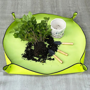 50-100CM Waterproof Gardening Planting Mat PVC Plant Repotting Mat Foldable Gardening Potting Pad Flower Pots Transplanting Mats