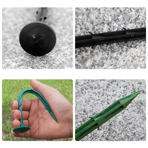 Ground Nail Film Fixed Garden Pegs Greenhouse Film Weed Prevention Ground Cloth Sunshade Fly Net Plastic Fixed Pegs