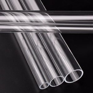 1Pc O.D 16~110mm Clear Acrylic Tube Fish Tank Aquarium Supplies Hydroponics Watering Transparent Plexiglass Pipe 20/33/50cm Long