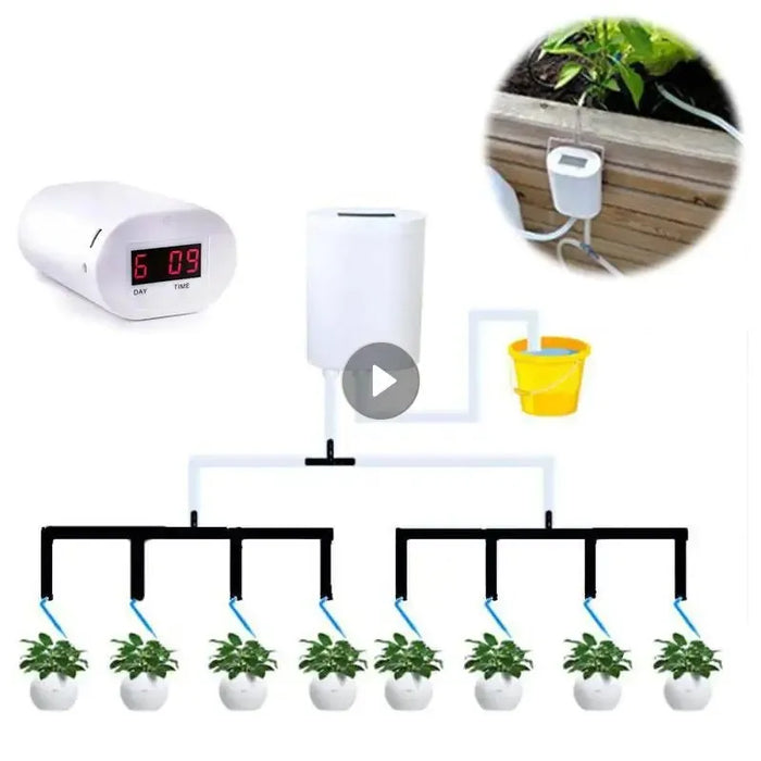 Indoor Automatic Watering System Many Pots Pump Controller Flower Drip Irrigation System Plants Sprinkler Garden Tool