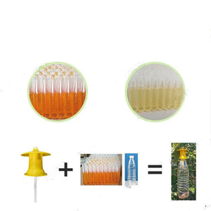 Fruit Fly Trap Killer Plastic Yellow Drosophila Trap Fly Catcher Pest Insect Control For Home Farm Orchard 6*6cm