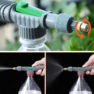 1 Pc Garden Manual Spray Watering Head Optional Nozzle Interface Brass Gun Sprayer Adjustable Water Pressure Atomization Sprayer