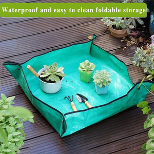 Repotting Planting Mat 50cm-100cm Gardening Potting Pad Foldable Garden Plant Flower Pot Transplanting Waterproof Mats