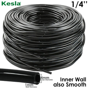 KESLA 5-100m Garden Watering Hose 4/7mm PVC Micro Irrigation Pipe Drip Irrigation Tubing Sprinkler 1/4'' Lawn Balcony Greenhouse