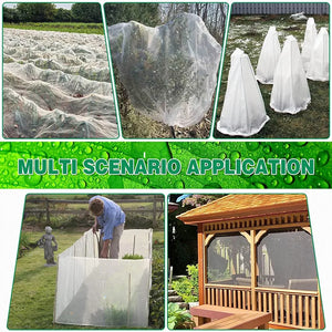 60 Mesh Plant Vegetables Insect Protection Net Garden Fruit Care Cover Flowers Protective Net Greenhouse Pest Control Anti-bird