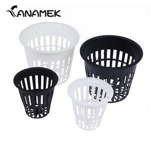 10Pcs 2 Inch 3 Inch Planting Mesh Pot Soilless Net Basket Grow Orchids Hydroponics Cups Slotted Colonization Container