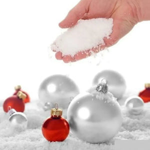 10 PCS Artificial Snowflakes Magic Props Christmas Snow Festival Supplies Scenery Convenient Safe Non-Toxic Easy To Take