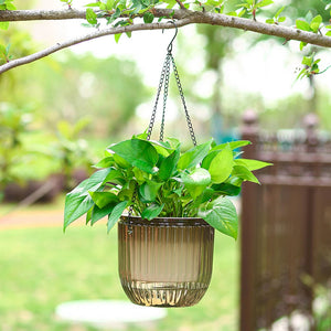 Hydroponic Soil Cultivation Lazy Flower Pot Hanging Flowerpot Self Absorbing Water Hanging Planter Thickened Plastic Planter