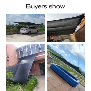 Black Shading Net Anti-UV Sunshade Cloth Outdoor Swimming Pool Cover Sunshade Mesh Garden Plants Balcony Patio Car Canvas Awning