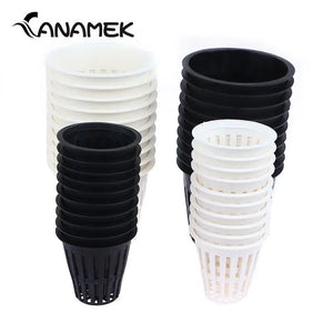 10Pcs 2 Inch 3 Inch Planting Mesh Pot Soilless Net Basket Grow Orchids Hydroponics Cups Slotted Colonization Container