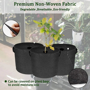 10pcs Non-Woven Degradable Fabric Tree Mulch Ring  Protector Mat Reusable Weed Barrier for Control Root Protection