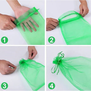 50/100pcs Grape Protection Bag Grow Bag Mesh Fruit Pest Control Products Breathable Gauze Strawberry Seedling Bags Organza