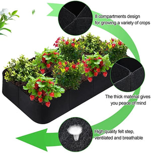 Large Garden Planting Bag Felt Multi-grid Planting Bag Vegetable Planting Pot Plant Flower Planting Pot Plant Nutrition Bag