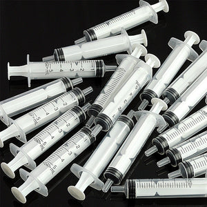 No needle! 5 10 20 50 100Pcs Reusable 5ML Hydroponics Plastic Nutrient Health Measuring Nutrient Syringe Tools Sampler syringe