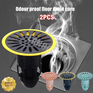 Upgraded 2PCS Cockroach Pest Control Deodorant Floor Drain Core Kitchen Bathroom Toilet Anti-odor Shower Drain Stopper Plug Trap