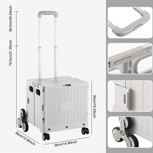 50L Large Capacity Folding The Folding Shopping Cart Trolley The Outdoor Vehicle Home Uses The Courier and Ports.