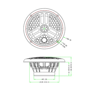 1Pair 240Watts 6.5inch 2 Way Marine Waterproof Speakers Outdoor Music Speaker For ATV UTV Yacht Boat Bathroom Pool SPA Golf Cart