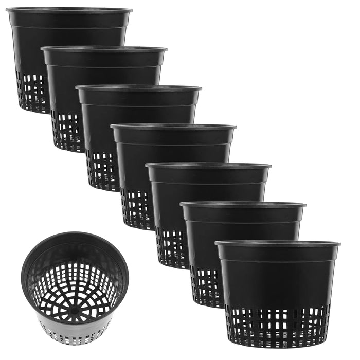 10pcs Net Pots Super Heavy Duty Cups Wide Lip Design Orchids Aquaponics Hydroponics Slotted Mesh Hydroponics Basket Container