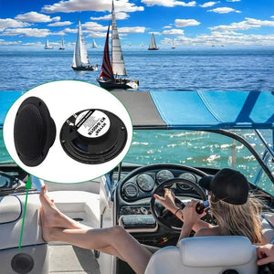 Herdio 4 Inches 160W Waterproof Marine Bluetooth Ceiling Speakers For Bathroom Home Outdoor Camper Golf Cart Boat With Flush