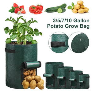 Home Thickened Potato Grow Bag PE Vegetable Grow Bags Home Garden Supplies Vegetable Onion Plant Bag Outdoor Garden Pots