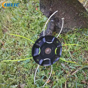 1 setSteel Lawn Mower Head Free 4 Lines Replacement Gasoline/Lithium Grass Trimmer Head Removal Of Garden Weed Brushcutter Part