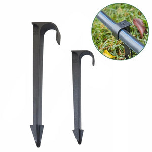 Hose Bracket U-Shape Weedproof Cloth Ground Nail DN16/20mm PE Pipe Ground Stake Weed-Remove Cover Greenhouse Mulch Film Fixator