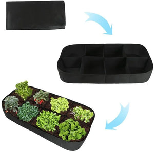 Felt Multi-grid Rectangular Planting Bag Vegetable Split Planting Bag Green Growing Garden Flowerpot Beautiful Planting Bag