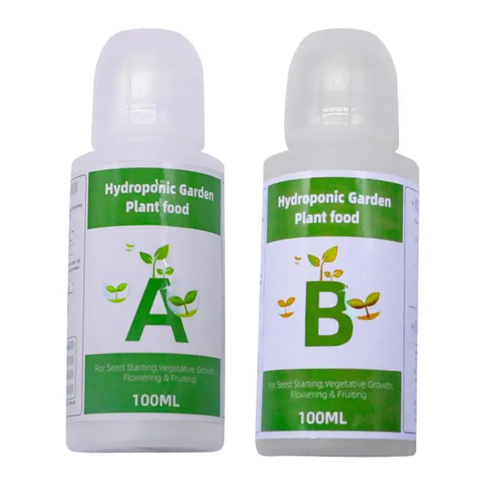 Plant Food A & B Hydroponics Supplies, Indoor Plant Fertilizer for Hydroponics Growing System, Growing System Accessories