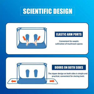 Still Air Box For Mushroom Planting Bag Mushroom Tent Propagation Stations Mushroom Grow Bags Horticulture Supplies