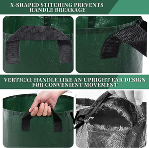 Garden Grow Bags 3/5/7/10 Gallon Plant Growing Bags PE Vegetable Planter Growing Bag DIY Fabric Grow Pot Potato Onion Bag