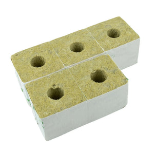 5Pcs 75mm Stonewool Hydroponic Grow Media Starter Cubes Plant Cubes Soilless Substrate Seeded Rock Wool Plug Seedling Block