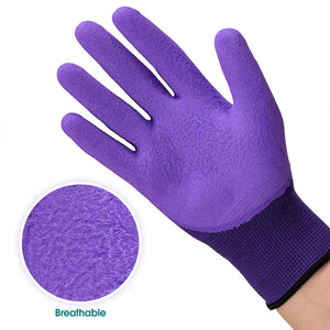 Gardening Gloves Breathable Waterproof Earth-Digging Gloves Garden Planting Sting-Resistant Protective Latex Gloves With Claws