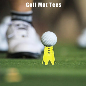 10Pcs Golf Mat Tees,Golf Simulator Tees,Practice Golf Tees for Winter Turf and Driving Range,Home Golf Tees for Golf Training