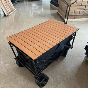 Outdoor Folding Table Board Camping Wagon Table Top Outdoor Desktop Board Wagon Trailer Cover Picnic Beach Cart Folding Table