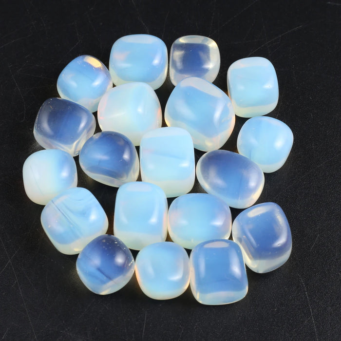 10pcs Opalite Ornaments Irregular Opal Polished Healing Fish Tank Garden Home Decor Craft Natural Stone Mineral DIY Jewelry