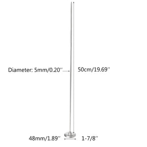 50cm Stainless Steel Compost Soil Thermometer Garden Backyard 0℃-120℃ Measuring Probe Detector High Accuracy Lightweight