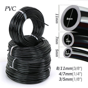 5M-140M Garden Watering Hose 1/8'' 1/4'' 3/8'' PVC Soft Tubing Micro Drip Irrigation Tube Water Plants Flowers Gareenhose Pipe