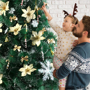 30Pcs Large Christmas Snowflakes New Year Garlands Home Party Decor Ornament Xmas Tree Hanging Glitter Snow Flake DIY Decoration